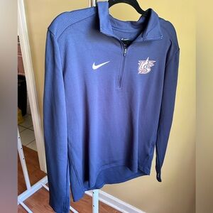 USA baseball navy pullover quarter zip